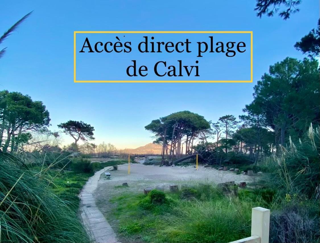 Duplex Calvi Direct Plage Esterno foto